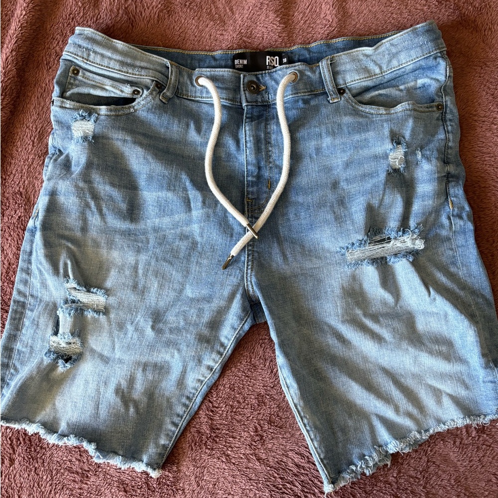 Men's RSQ Jean Shorts w/ Drawstring